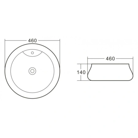 Раковина 46x46 см BelBagno BB1398