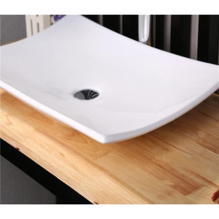 Раковина-чаша CeramaLux 78123B 68x34,5 см, накладная, белый