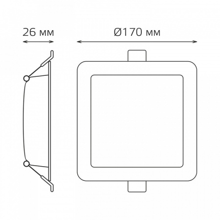 Встраиваемый светильник Gauss 9031420218