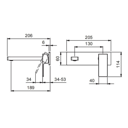 Смеситель для раковины Fantini Mint 34 02 F813B