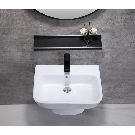 Раковина CeramaLux NB164 50,5x46,5 см, подвесная, белый