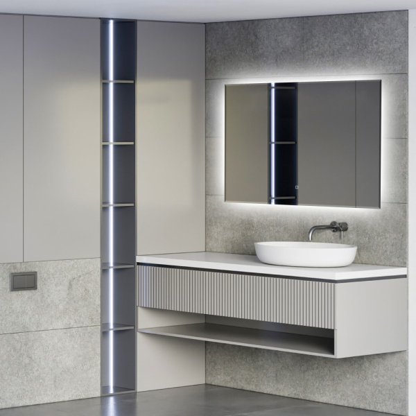 Зеркало с подстветкой Abber See AG6103SL-0.8