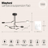 Люстра на штанге Maytoni ФАД MOD070PL-L48B3K