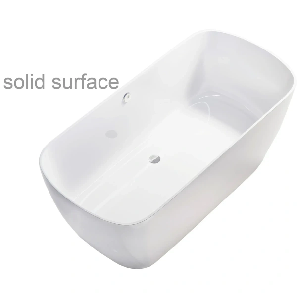 Ванна из литьевого мрамора Astra-Form Антарес Solid Surface 01010074 160x75 см, отдельностоящая, белый матовый