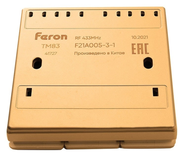 Выключатель беспроводной трехклавишный Feron Tm 83 41727