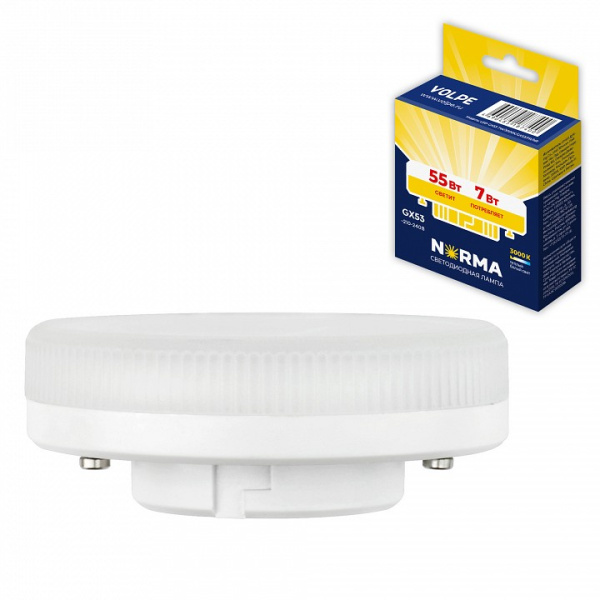 Лампа светодиодная Volpe LED-GX53 GX53 7Вт 3000K UL-00011423