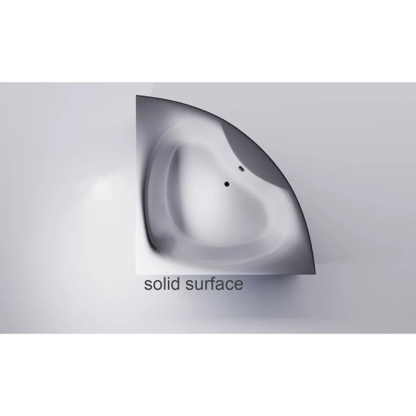 Ванна из литьевого мрамора Astra-Form Виена Solid Surface 01010071 150x150 см, угловая, белый матовый