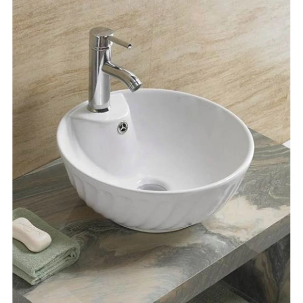 Раковина-чаша CeramaLux 9074 40,5x40,5 см, накладная, белый