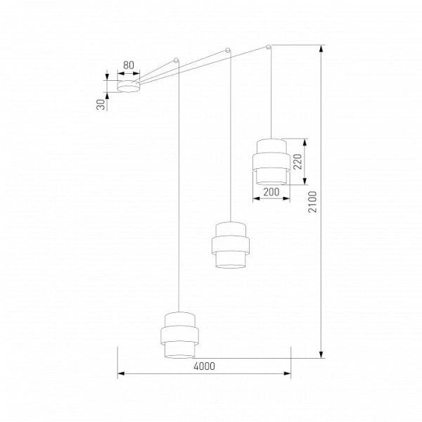 Подвесной светильник TK Lighting Calisto 5403 Calisto