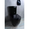 Унитаз-компакт GID Tr2177BL безободковый, с сиденьем, черный глянец