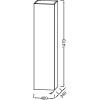 Пенал Jacob Delafon Rythmik EB1850D-E70