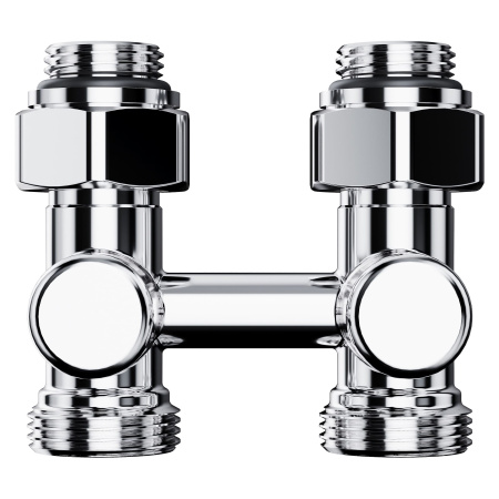 Узел нижнего подключения Royal Thermo Design прямой 1/2"х3/4"EK (хром)