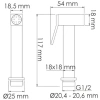 Гигиенический душ WasserKRAFT A08657 со смесителем, хром