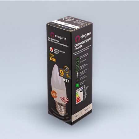 Лампа светодиодная Eleganz E27 9Вт 4500K 1391