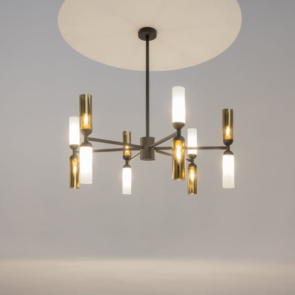 Люстра на штанге Maytoni Воспоминание MOD177PL-12G
