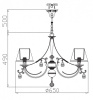 Подвесная люстра Maytoni София RC093-PL-06-R