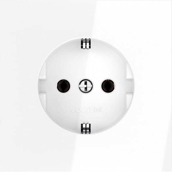 Розетка с заземлением, без рамки Voltum S70 VLS040101