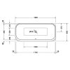 Акриловая ванна 180x80 см Duravit Happy D.2 700320000000000