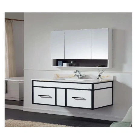 Раковина CeramaLux 542A 50x40 см, встраиваемая снизу, белый