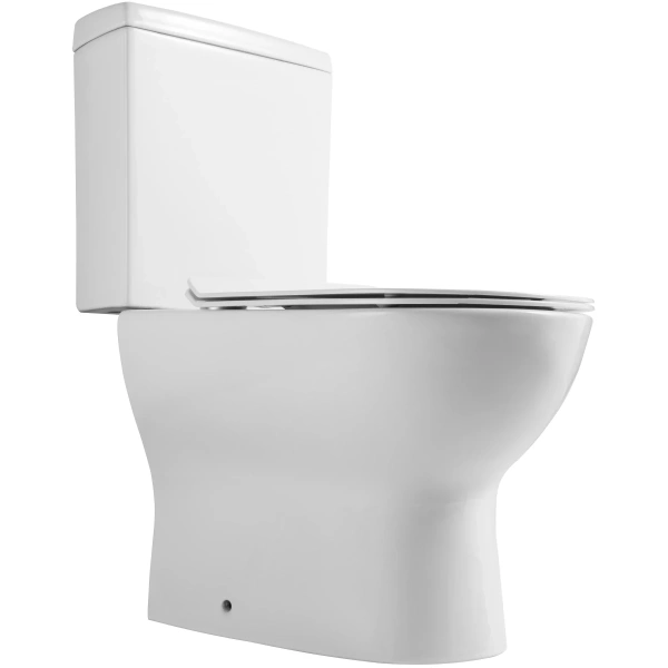 Унитаз-компакт Orange C04-000w с сиденьем микролифт, белый глянец