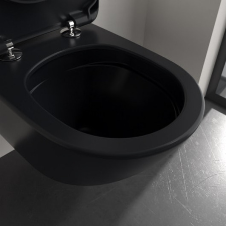 Подвесной унитаз Villeroy&Boch Antao 4674T0R7 чистый черный