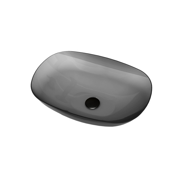 Раковина Vincea 55 см VBS-6T12B черный прозрачный