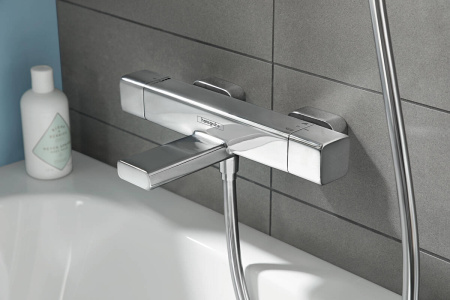 Смеситель для ванны hansgrohe Ecostat E 15774000 хром