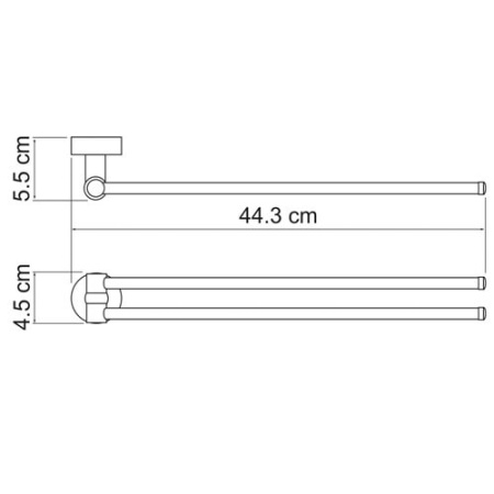 Держатель полотенец WasserKRAFT Donau K-9431