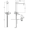 Смеситель для раковины Gessi Eleganza 46003#080 золото
