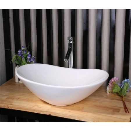 Раковина-чаша CeramaLux 7811A 61,5x36 см, накладная, белый