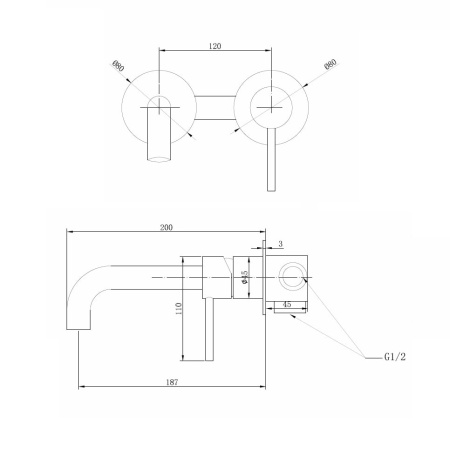Смеситель для раковины Abber Wasser Kreis AF8112NG никель