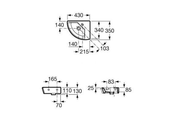 Раковина Roca Hall 327622000