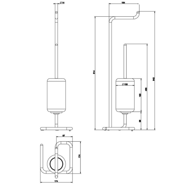 Стойка Gessi Goccia 38067#099 белый