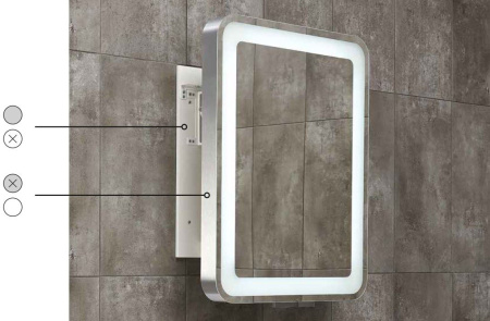 Зеркало Bagno Piu Pol 80X60 белое