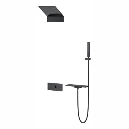Душевой комплект Vincea VSFW-2F11TMB матовый черный