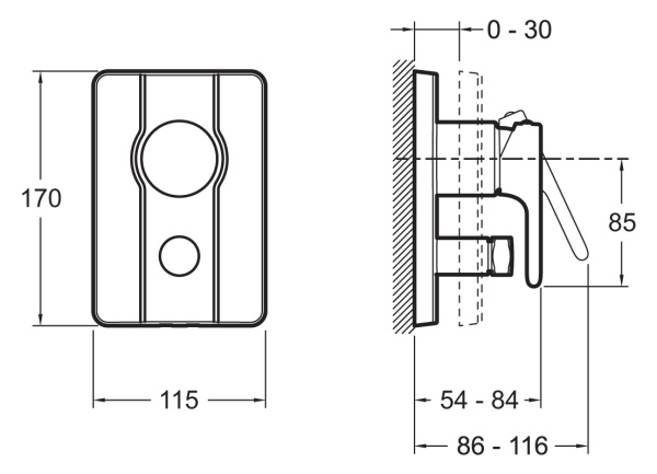 Смеситель для душа Jacob Delafon MODULO E98720-CP