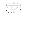 Раковина 45x34 см Geberit Renova 273045000
