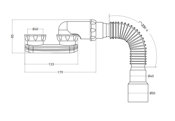 Сифон для ванны Salini 23102H