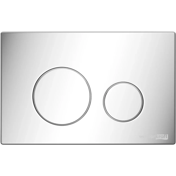 Инсталляция для унитаза WasserKRAFT Glan 66 66TLT.010.ME.WH.CH02 с кнопкой смыва, хром