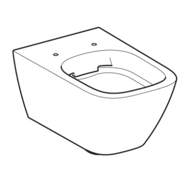 Унитаз подвесной Geberit Smyle Square 500.208.01.1 безободковый, белый