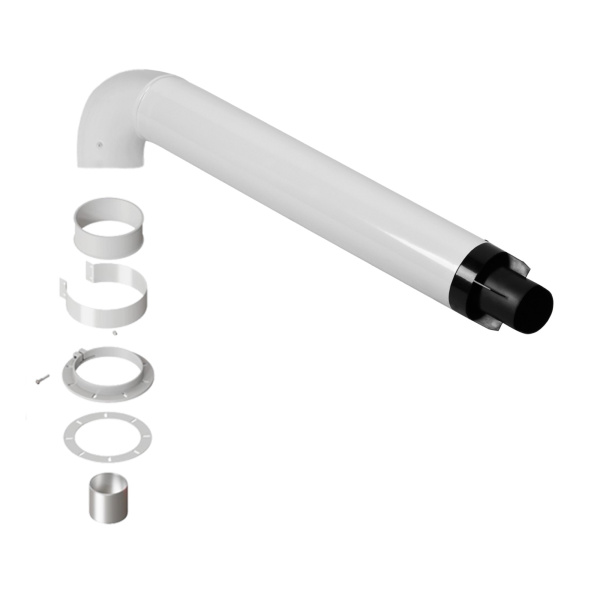 Комплект Royal Thermo: дымоход коаксиальный 60/100 - 900 мм универсальный