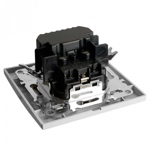 Розетка с заземлением и 2хUSB type A и C Stekker Эрна 50076