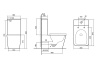 Унитаз напольный Abber Rechteck AC1210TMB черный