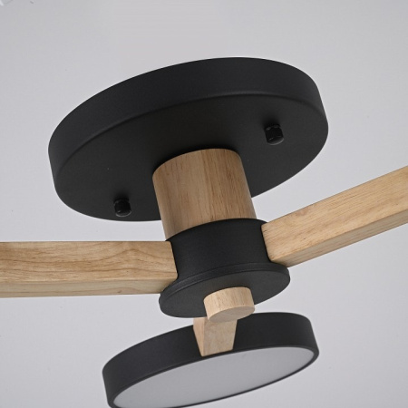 Люстра на штанге Imperiumloft TURNA Black TURNA01