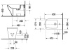 Биде напольное Duravit DuraStyle 22831000001-WG