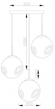 Подвесной светильник Moderli Amo V11523-3P