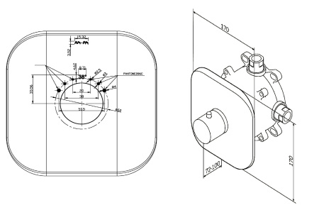 Смеситель для душа AM.PM Sensation F3075500