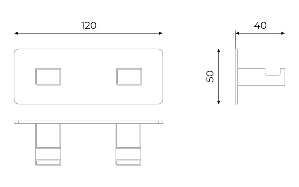 Вешалка Timo Selene 10014/00 2 крючка