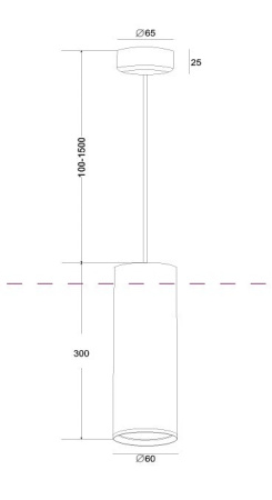 Подвесной светильник Maytoni Focus Design P038PL-01G