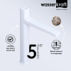 Смеситель для раковины WasserKRAFT Saale 9503H белый